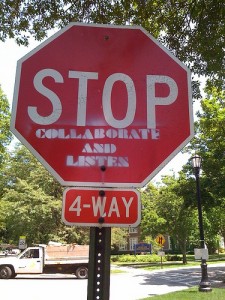 stop collaborate listen